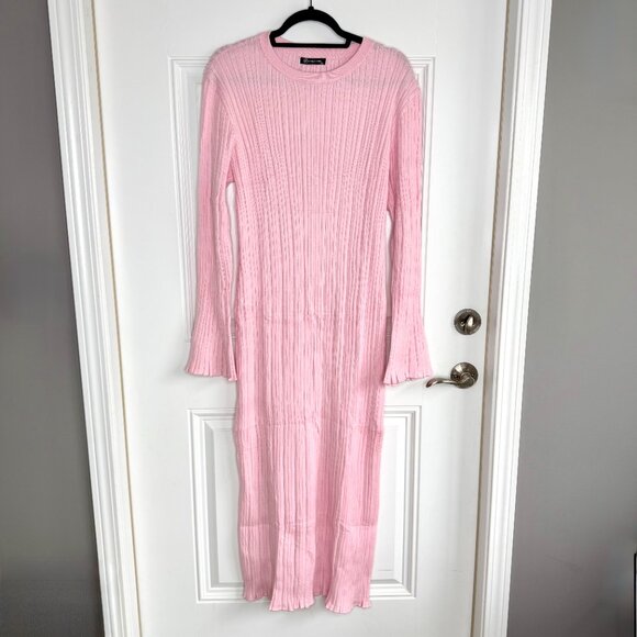 Pretty Garden Sweater Dress w Bell Sleeves NWT - Picture 4 of 12